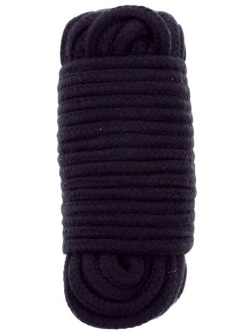 Черная веревка для связывания BONDX LOVE ROPE - 10 м.
