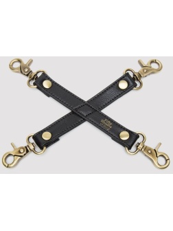 Черный фиксатор для манжет Bound to You Faux Leather Hogtie