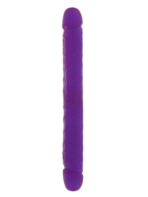 Двойной фиолетовый фаллоимитатор DOUBLE DONG LAVENDER - 30 см.