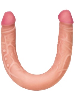 Двусторонний фаллоимитатор из киберкожи - 47,7 см.