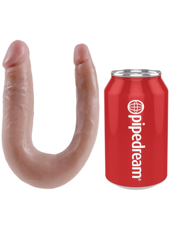 Двусторонний фаллоимитатор U-Shaped Small Double Trouble - 33,5 см.