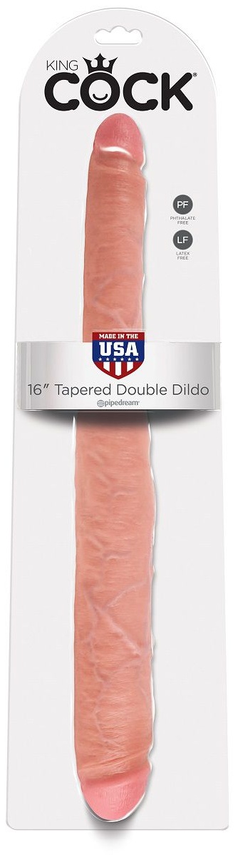Двусторонний дилдо 16  Tapered Double Dildo - 40,6 см.