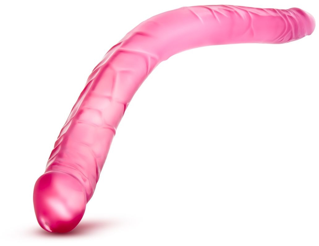 Розовый двусторонний фаллоимитатор B Yours 16  Double Dildo - 40,6 см.