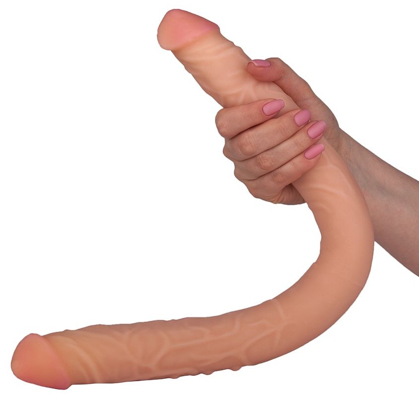 Двусторонний фаллоимитатор FLEX&FIX - 49,5 см.