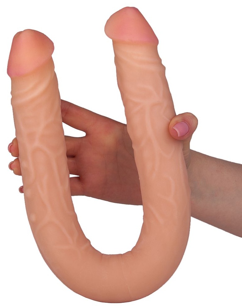 Двусторонний фаллоимитатор FLEX&FIX - 49,5 см.