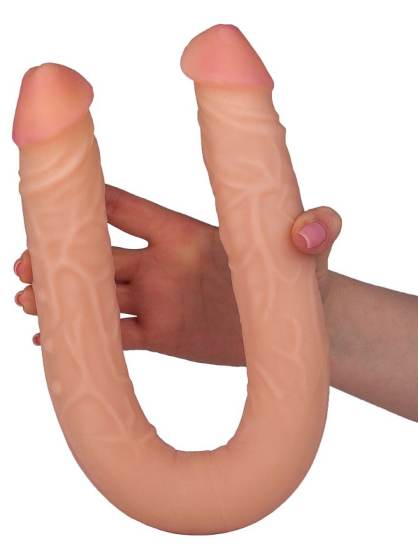 Двусторонний фаллоимитатор FLEX&FIX - 49,5 см.