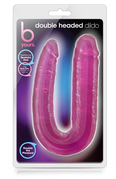 Розовый двусторонний фаллоимитатор Double Headed Dildo - 45 см.