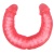 Розовый двусторонний гнущийся фаллоимитатор - 36 см.