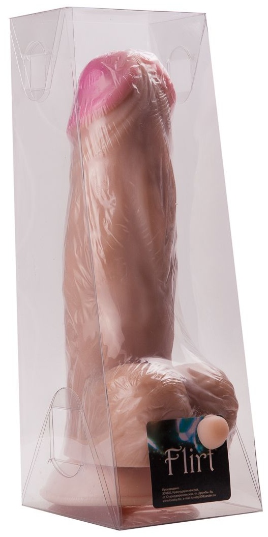 Фаллоимитатор-гигант на присоске - 26,5 см.