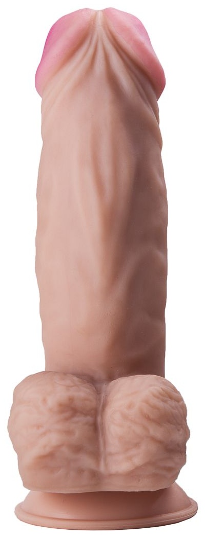 Фаллоимитатор-гигант на присоске - 26,5 см.