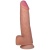 Гигантский фаллоимитатор с мошонкой и присоской - 29 см.