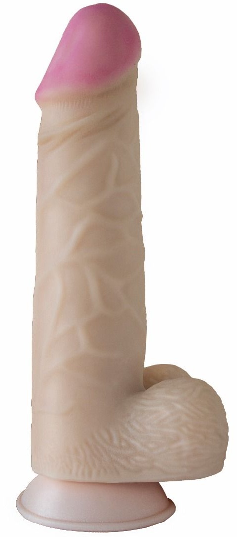 Гигантский реалистичный фаллоимитатор с присоской - 29 см.