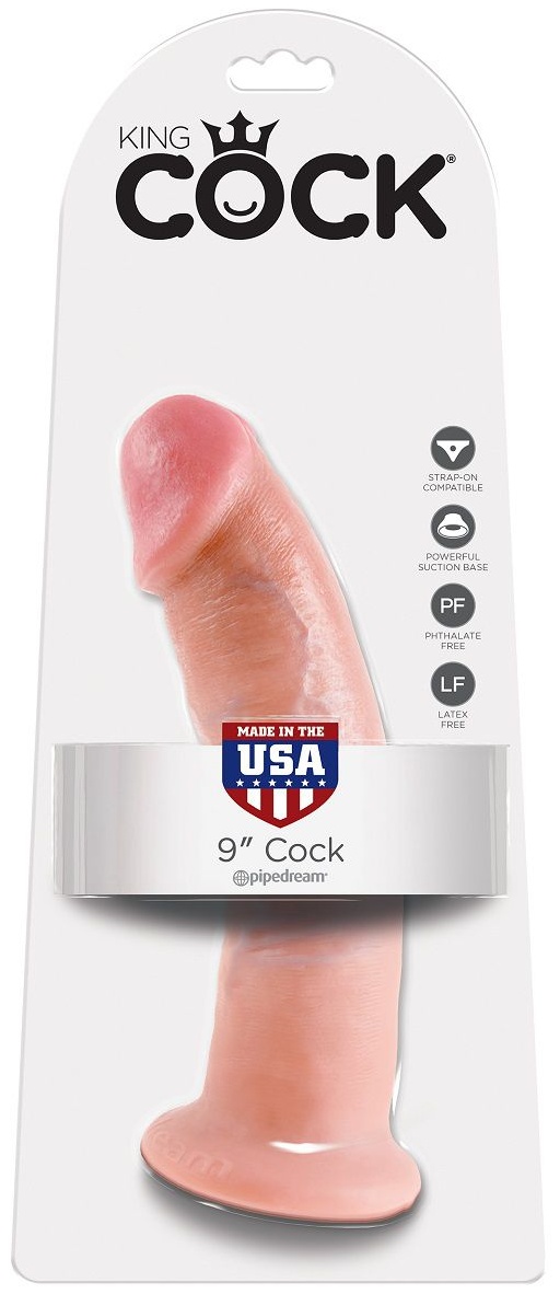 Телесный фаллоимитатор 9  Cock - 22,9 см.