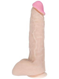 Крупный фаллоимитатор на подошве-присоске REAL Next №33 - 25 см.