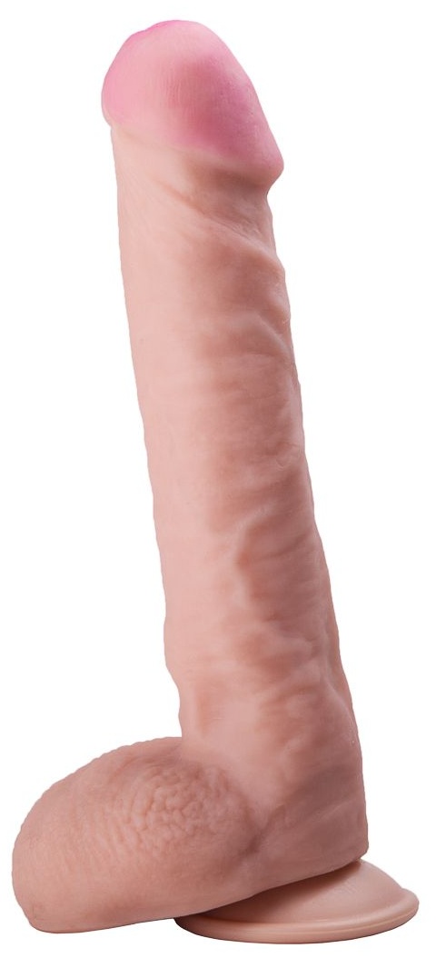 Большой фаллоимитатор из неоскин на присоске REAL Next №32 - 25,5 см.