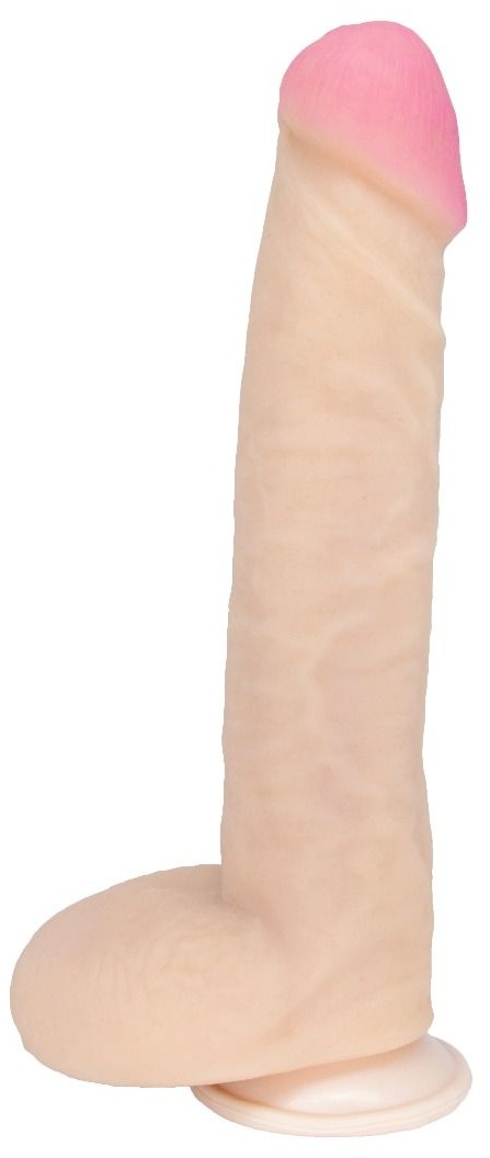 Большой фаллоимитатор из неоскин на присоске REAL Next №32 - 25,5 см.