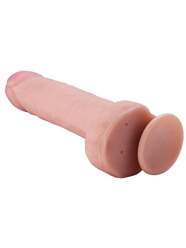 Большой фаллоимитатор из неоскин на присоске REAL Next №32 - 25,5 см.