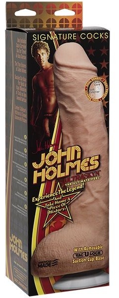 Телесный фаллоимитатор John Holmes ULTRASKYN Realistic Cock with Removable Vac-U-Lock Suction Cup - 25,1 см.