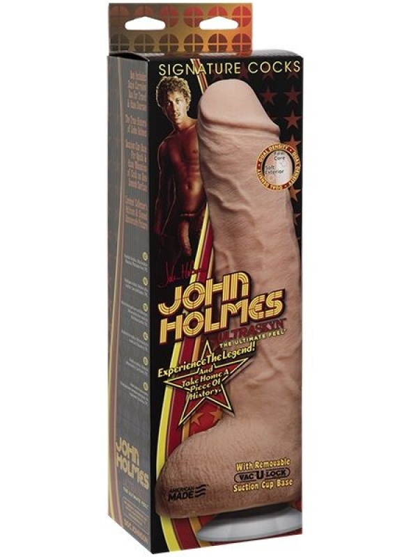 Телесный фаллоимитатор John Holmes ULTRASKYN Realistic Cock with Removable Vac-U-Lock Suction Cup - 25,1 см.