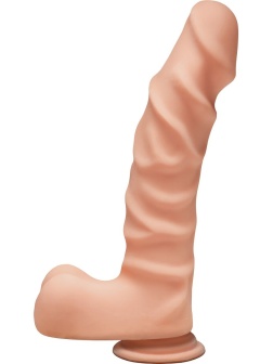Телесный фаллоимитатор The D Ragin  D 9  Vanilla - 22,86 см.