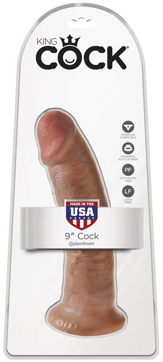 Фаллоимитатор-мулат 9  Cock - 22,9 см.