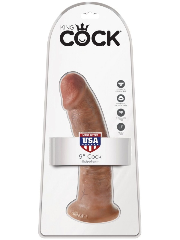 Фаллоимитатор-мулат 9  Cock - 22,9 см.