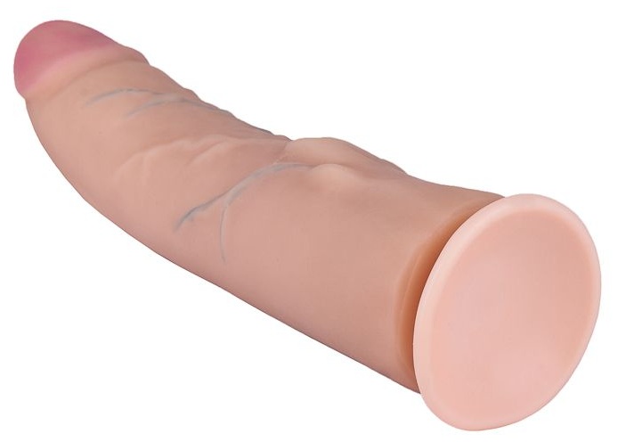 Реалистичный фаллоимитатор на присоске F LINE - 23 см.