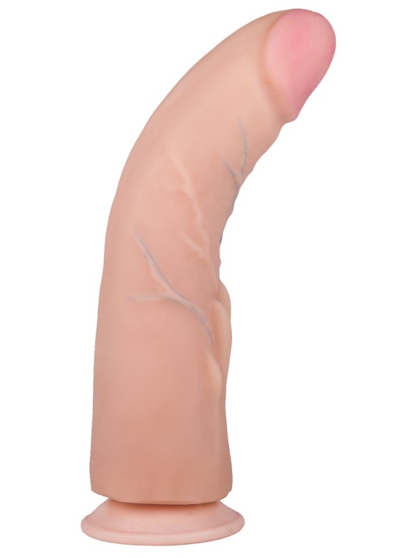 Реалистичный фаллоимитатор на присоске F LINE - 23 см.