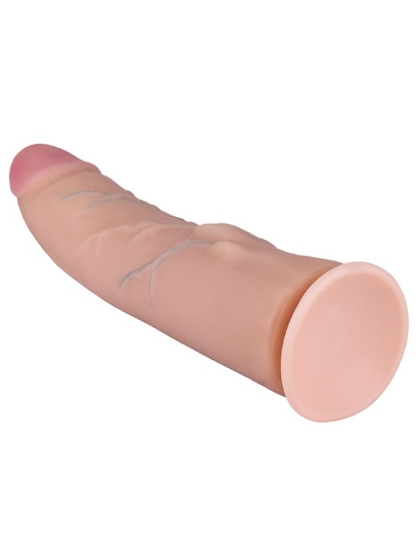 Реалистичный фаллоимитатор на присоске F LINE - 23 см.