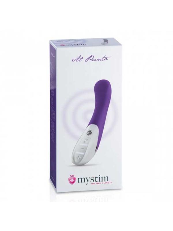 Фиолетовый вибратор Mystim Al Punto - 25 см.