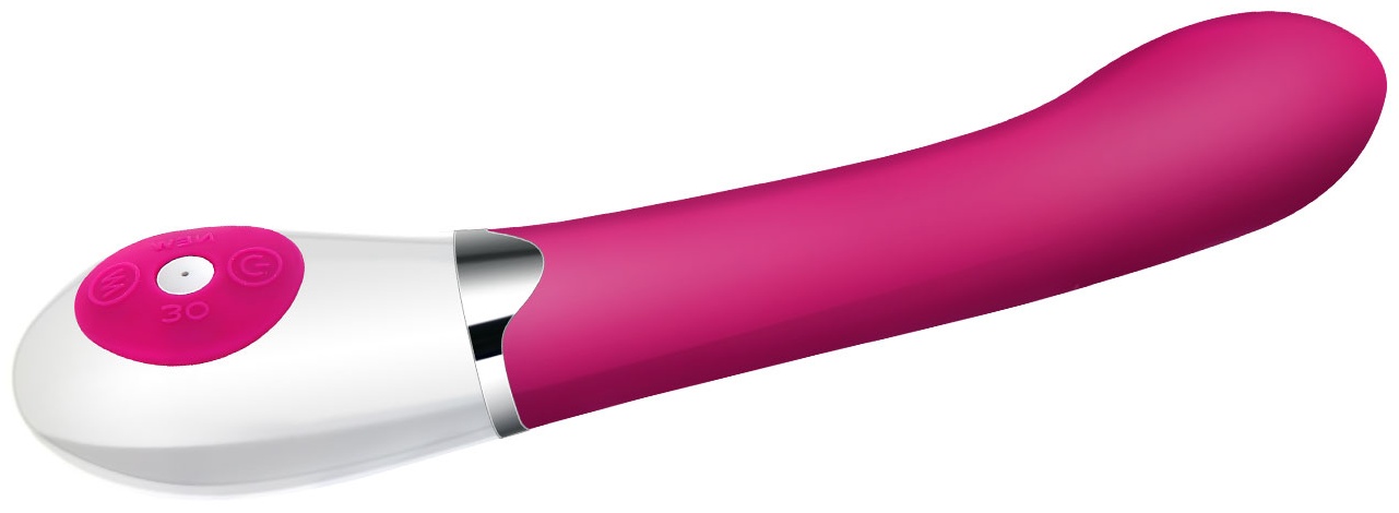 Розовый вибратор Daniel - 19,5 см.