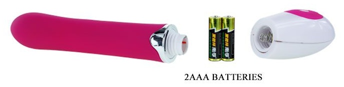 Розовый вибратор Daniel - 19,5 см.