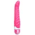 Ребристый розовый вибратор со стимуляцией точки G - 21,8 см.