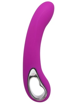 Гладкий лиловый вибратор Alston - 20 см.