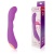 Фиолетовый силиконовый вибромассажер - 22,2 см.