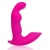 Розовый силиконовый вибромассажер  Cosmo - 9 см.
