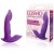 Фиолетовый силиконовый вибромассажер  Cosmo - 9,5 см.