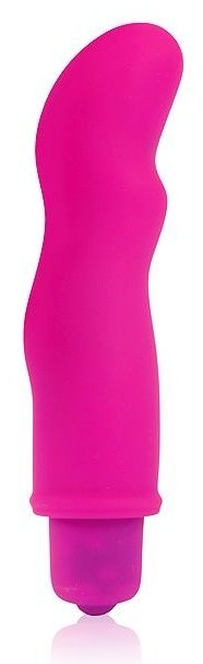 Розовый фантазийный вибромассажер Cosmo - 11,5 см.
