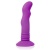 Фиолетовый вибромассажер Cosmo на присоске - 12 см.