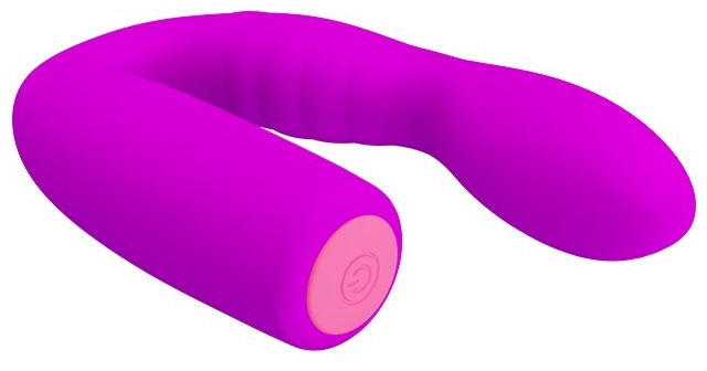 Лиловый гнущийся вибромассажер Quintion - 14 см.