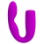 Лиловый гнущийся вибромассажер Quintion - 14 см.