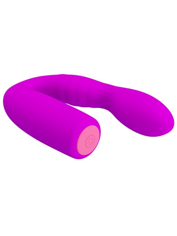 Лиловый гнущийся вибромассажер Quintion - 14 см.