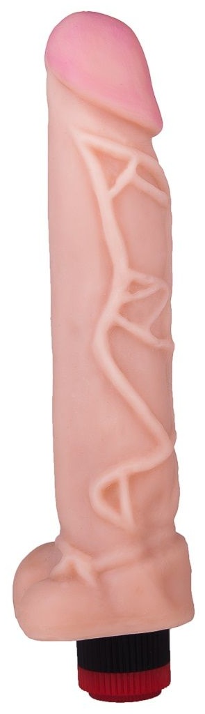 Вибратор-гигант с узором вен - 27,2 см.