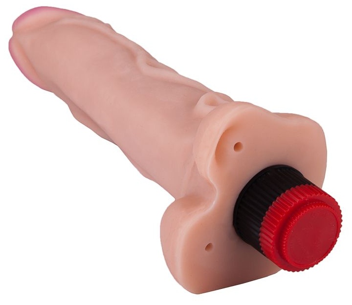 Вибратор-гигант с узором вен - 27,2 см.