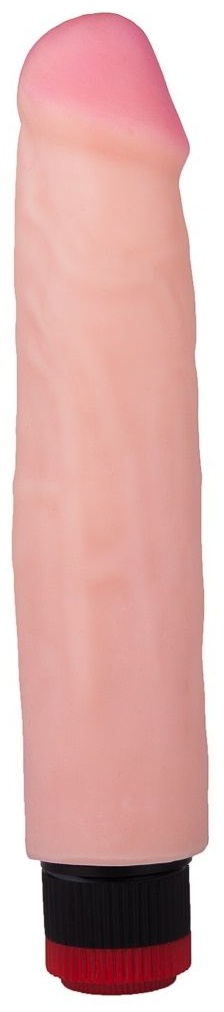 Реалистичный вибромассажер с встроенным пультом - 24,2 см.