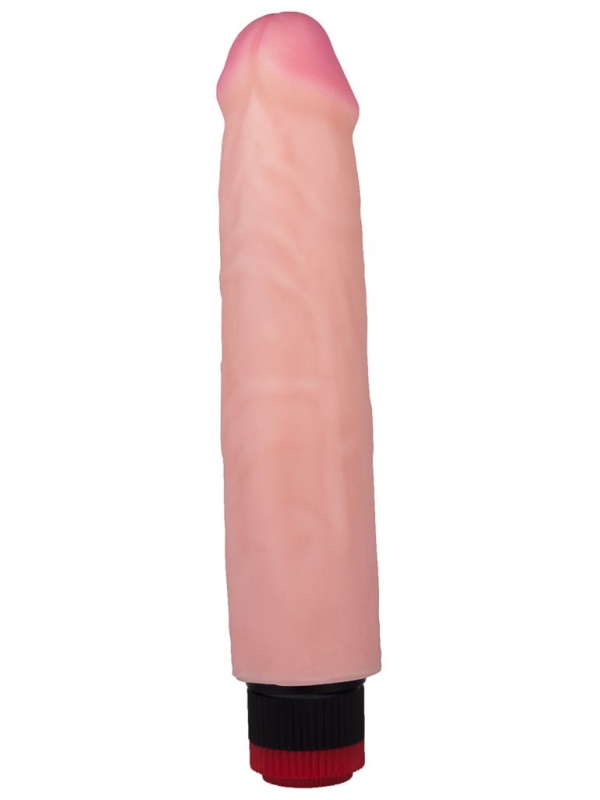 Реалистичный вибромассажер с встроенным пультом - 24,2 см.