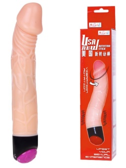 Вибратор-ротатор без мошонки USA NEW - 25,2 см.