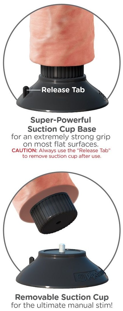 Телесный вибромассажер 10  Vibrating Cock with Balls - 25,4 см.