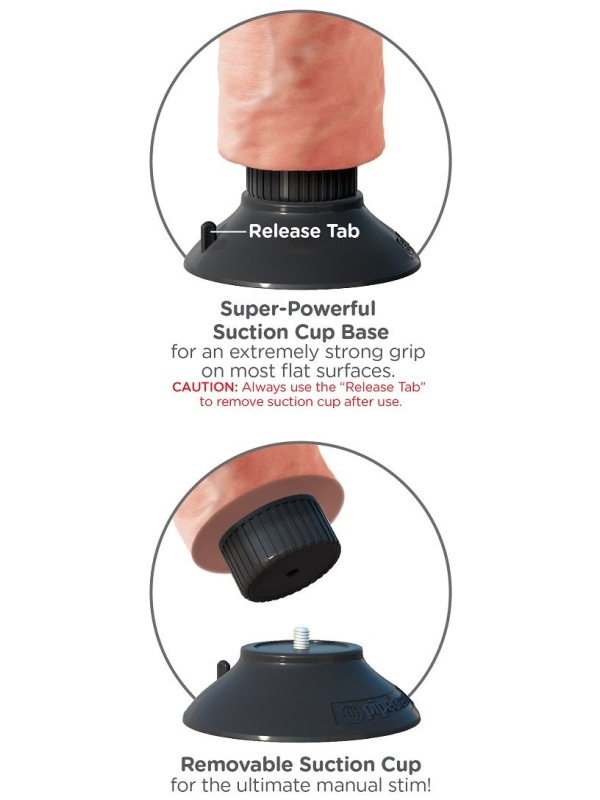 Телесный вибромассажер 10  Vibrating Cock with Balls - 25,4 см.