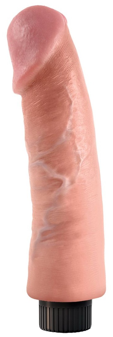 Большой реалистичный вибромассажер на присоске 9  Vibrating Cock - 24,8 см.